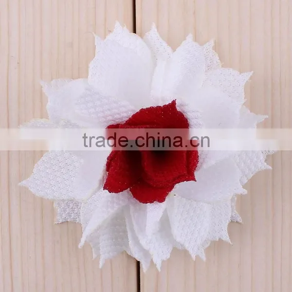 Popular Cute Fabric Flower Clip for Kids Hair Accessories photo-4