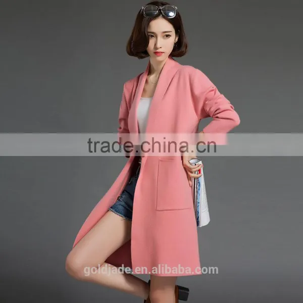 Wholesale Fashion Cardigan 2016 Women Jacquard Knitted Sweater Long Cardigan Women photo-2