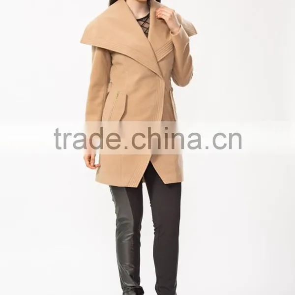 Wholesale Fashion Longline Lady Jacket in High Quality photo-3