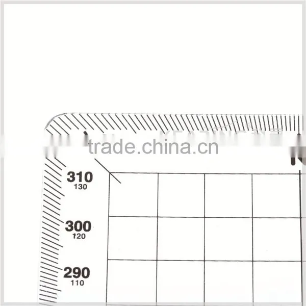 Navigational Grid Protractor - Square Nautical Protractor / Flexible Plastic Protractor Plotter ( 1 mm ) # KPP-5 photo-4