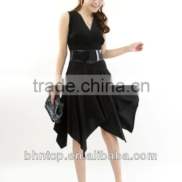 BHN339 New Apparel Summer Korean Women Dress Short Skirt With Belt Stock Available