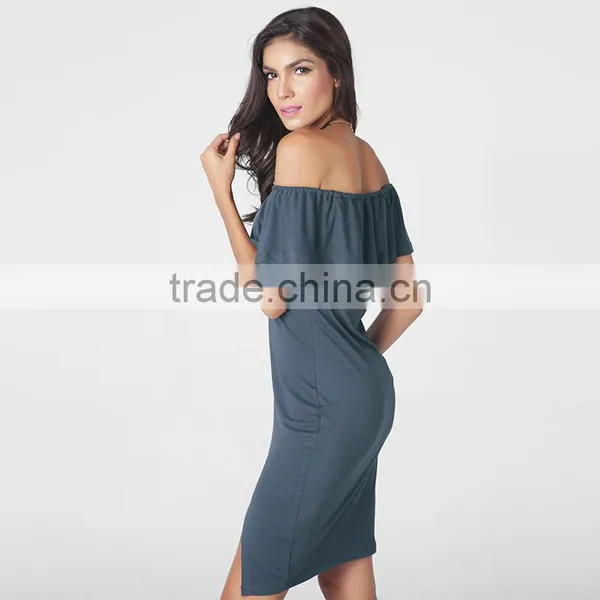 Maxnegio Sexy Black off Shoulder Bodycon Dress photo-2