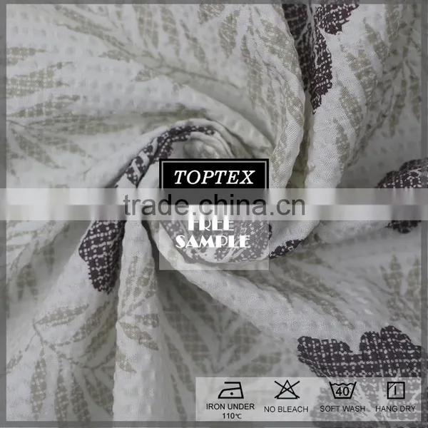 Floral Printed Fabkric/seersuck/cotton Fabric photo-4