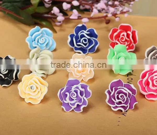China Bead Manufacturers Polymer Clay Flower Ceramic Beads Multi Colour Rosary Bead photo-5