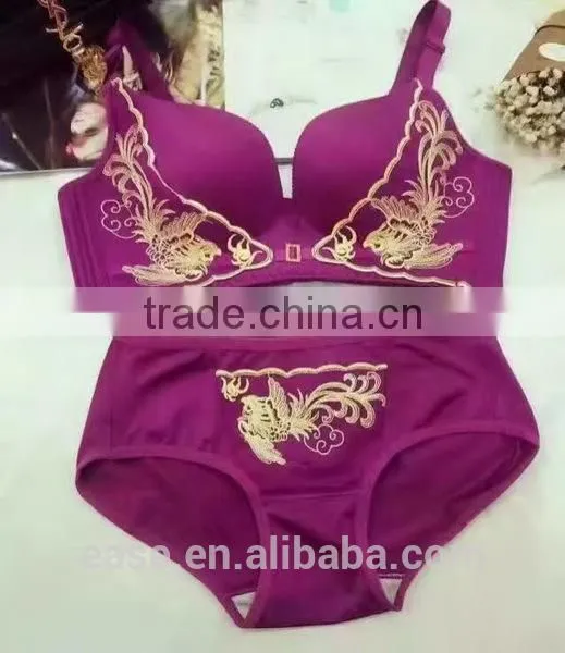 Charming Amazing Lace Underwear Fish Scale Pattern Bra Briefs Panties Set photo-5