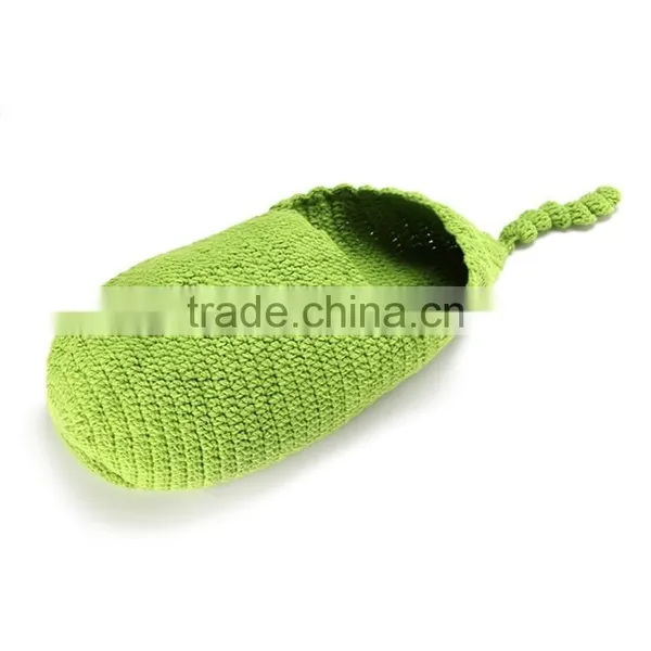 Baby Swaddle Cocoon Baby Sleeping Bag Knitted Baby Hat Photo Prop photo-6