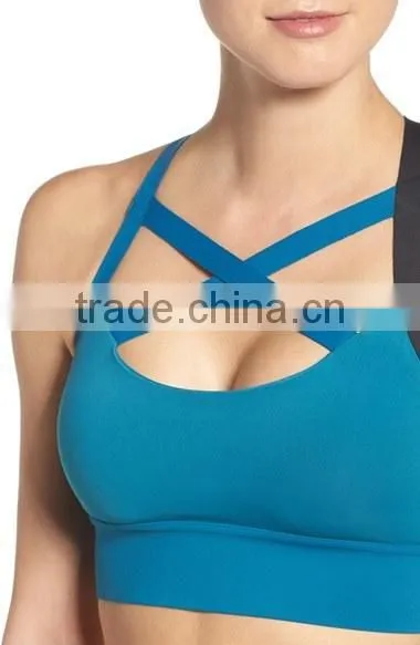 OEM Service Wholesale Dry Fit Comfortable Sexy Ladies Gym Sport Bra photo-2