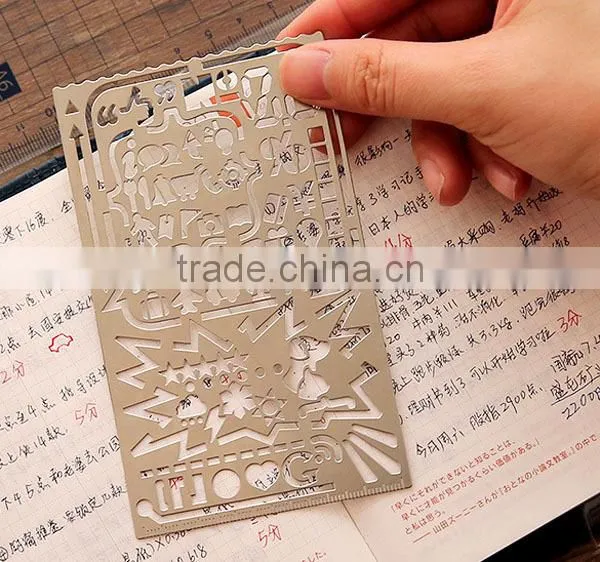 Multifunctional Metal Bookmark Ruler /Planner,Scrapbooking Templates photo-5