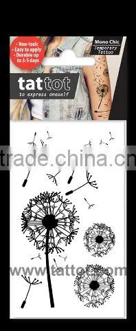 Mini Adult Mono Temporary Tattoo Eco Friendly Black Tattoos