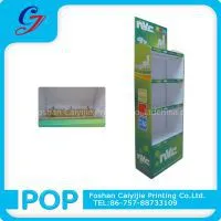 LED Lighting Flooring Cardboard Display Stand
