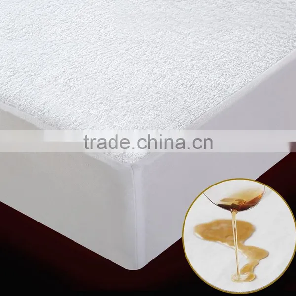 5 Star Hotel Luxury Waterproof Mattress Cover 100% Cotton Terry Cloth Mattress Protector photo-3