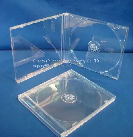 10.4mm Plastic CD Case Plastic CD Box Plastic cd Cover Single Square With Transparent Tray(YP-A101) photo-2