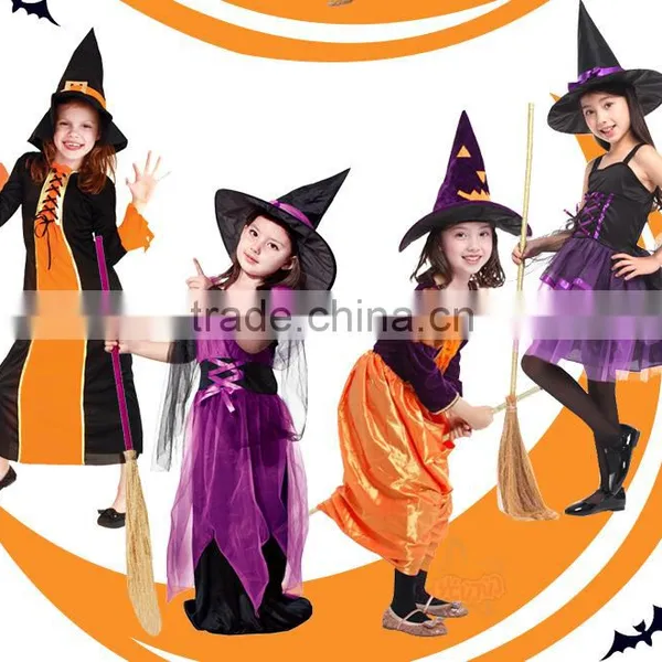 Elegant Halloween Holiday Kids Witch Dress photo-2