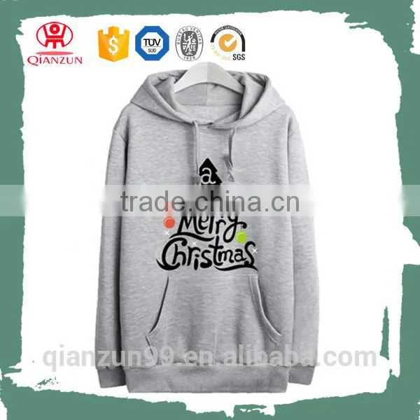 Polar Christmas Tree Hoodies Fleece Pullover Merry Christmas Letter Sweatshirts photo-2