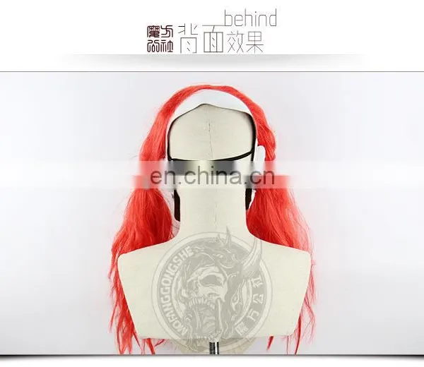 Halloweem Latex Clown Mask With Red Wigs photo-4