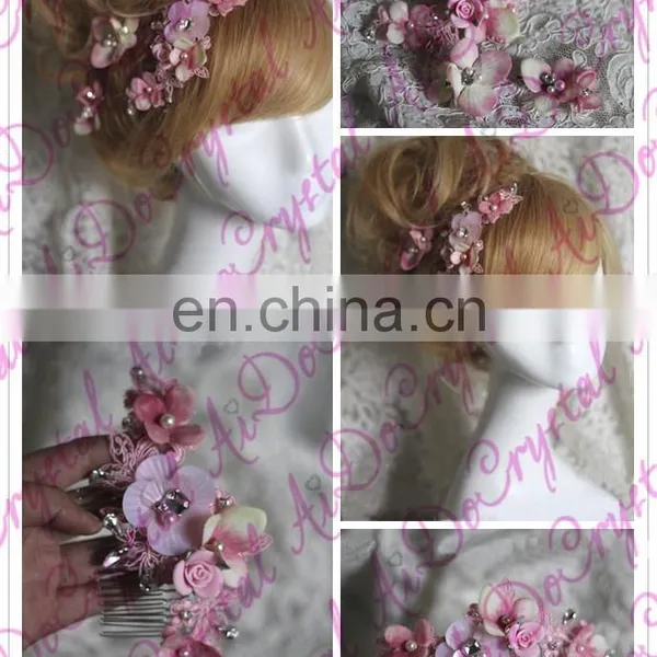 Aidocrystal Fashion Elegance Rhinestone Ribbon Hair Pin Multifunctional Headwear photo-2