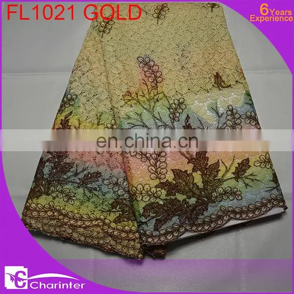 Free Shipping Wholesale African French Lace High Quality Guipure Lace Fabric photo-2