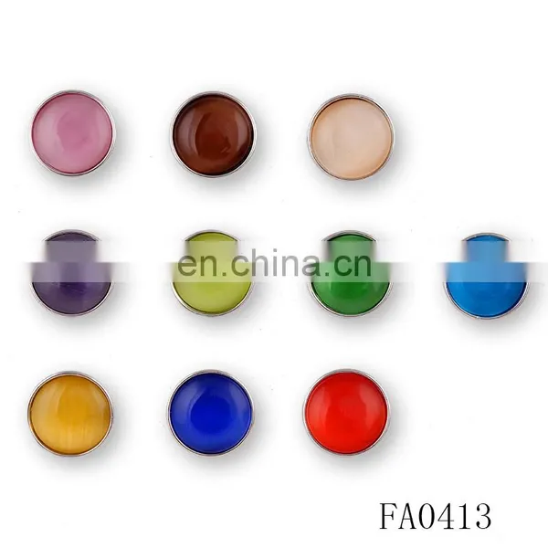 Website Wholesale Safe Jewelry Birthstone Snap Button 12mm