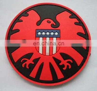 Excellent Quality USA Sparta Logo National Flag Embossed PVC Rubber Patch photo-2