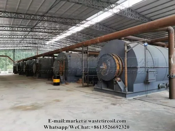 12T Waste Tyre Recycling Pyrolysis Plant for Sale Low Cost photo-4