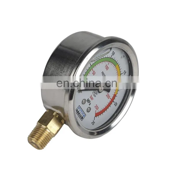 High Quality Glycerin Pressure Gauge 0~500bar photo-2