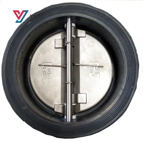 Rubber Lined Wafer Type Butterfly Check Valve Ductile Iron Check Valve photo-4