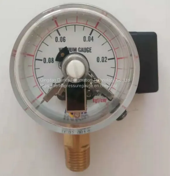 Derkia Vacuum Electric Pressure Gauge DC24V AC110V AC220V AC380V Manometer photo-3