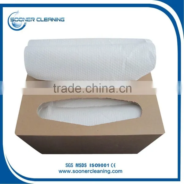 [soonerclean] High Efficient Of Water & Oil Absorption Capacit Woodpulp White Industrial Wiper,Cleanroom Wiper photo-3