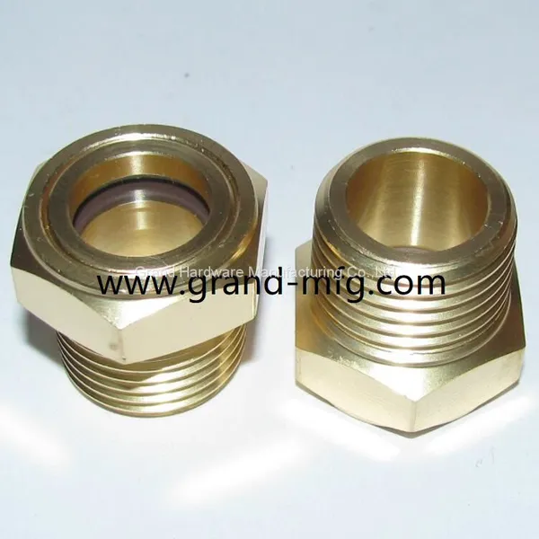 MNPT Brass Oil Sight Glass for Gearbox,speed Reducer,compressors,cooling System photo-3