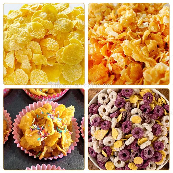 Extrusion Food Cereal Snack Food Production Plant Corn Pops Cereal Production Line photo-3