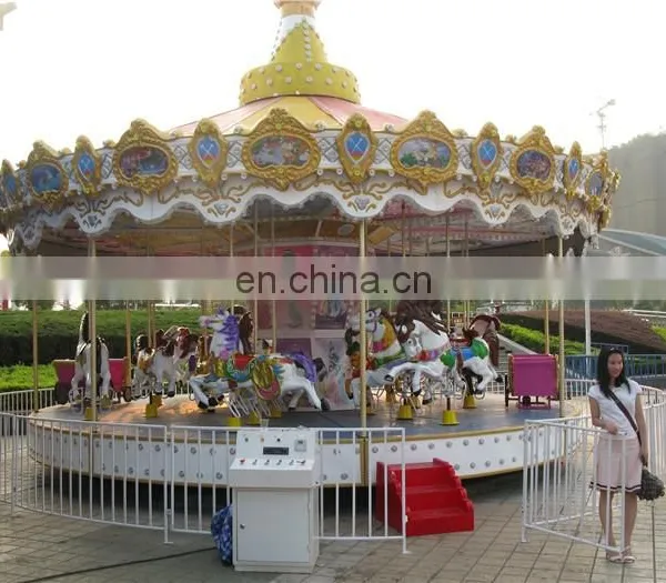 2021 New Fair Ground Amusement Rides Outdoor Playground Equipment Carousel Horses photo-2
