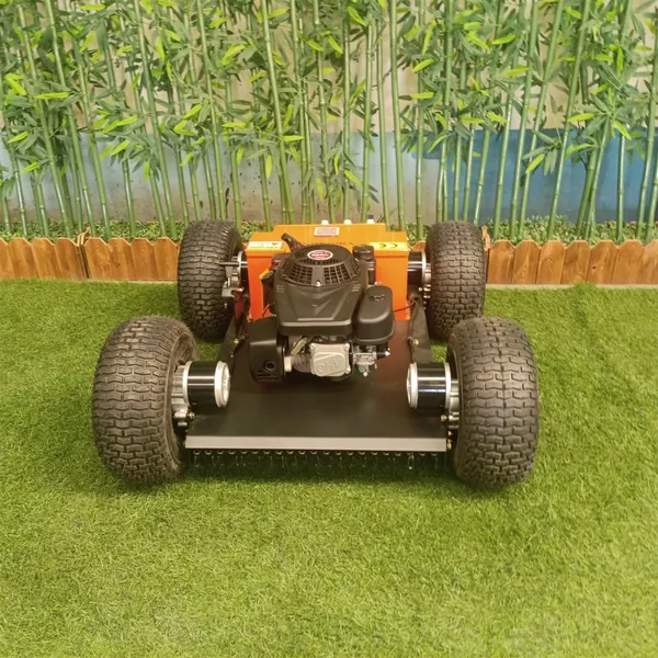 rc Mower, China rc Remote Control Lawn Mower Price, Remote Control Mower With Tracks for Sale photo-2
