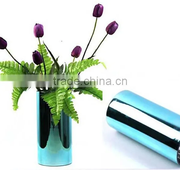 Wholesale Decorative Glass Vases Blue Vase Glass Handblown photo-2