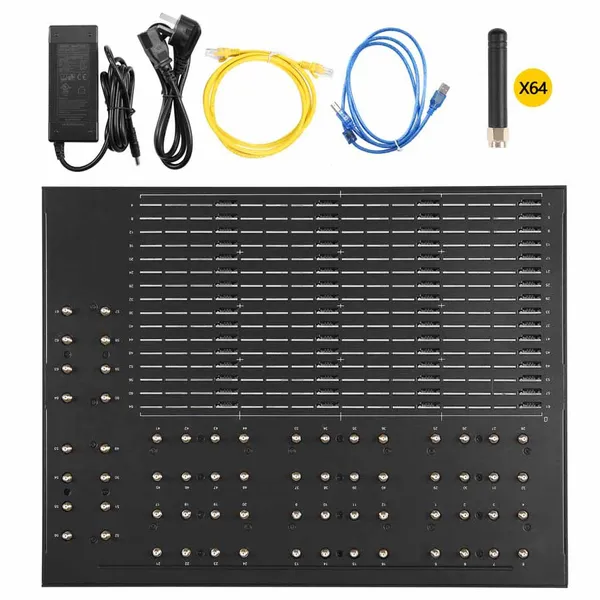 Best Sale Sk64-64 Sims 2G Lte Quectel Sms Sim Router SK64-64 2G Gsm Modem Multi Slot Modem Change IMEI SMPP HTTP API Blaster photo-3
