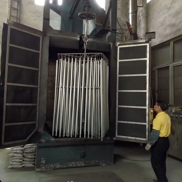 Fitness Equipment Components - Slender Rods Shot Blasting Equipment