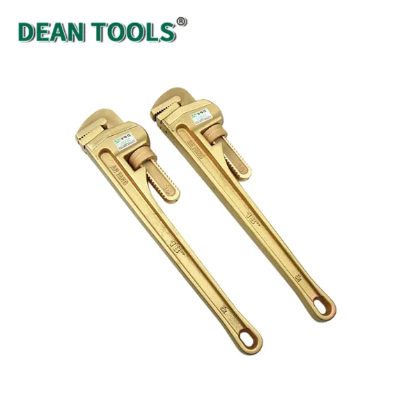 Non-Sparking Pipe Wrench（all copper）,All Copper Construction,Professional Grade