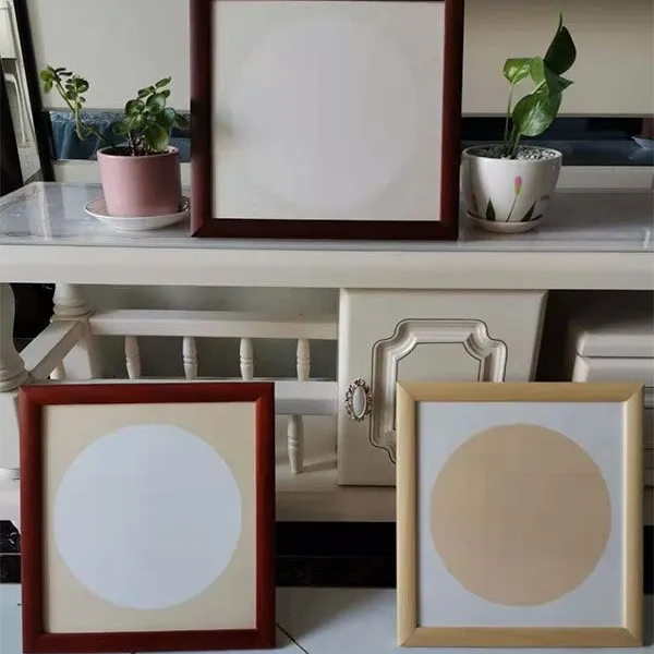 25*27 cm Xuan Paper Rosewood Red Wood Burly Wood Wooden Frame