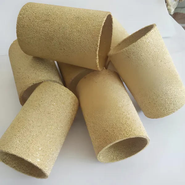 Sintered Copper Powder Filter Element 5 Micron Pore Size 100mm OD 250mm Length for Fine Filtration photo-2