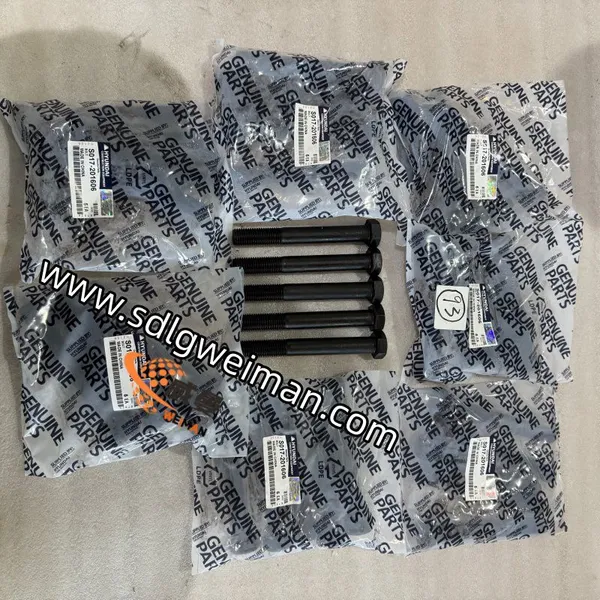 Original Hyundai S017-201606 (S017-20160D) BOLT HEX for excavator
