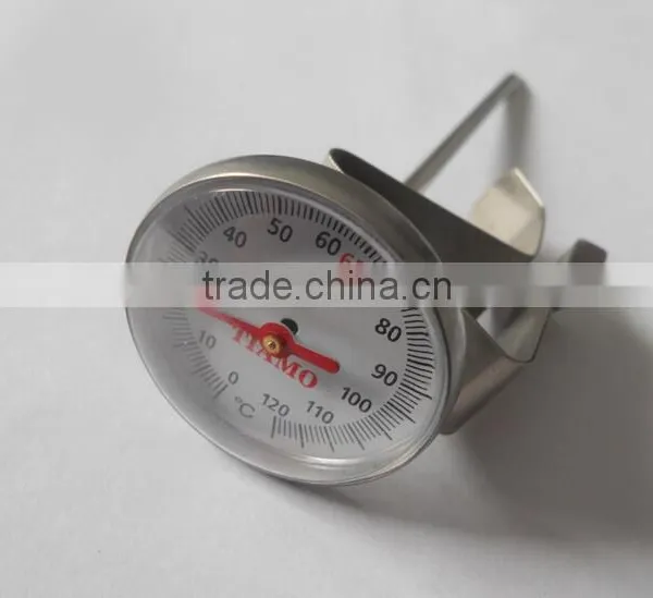Delicate Double Metal Kitchen Thermometer for Coffee photo-2