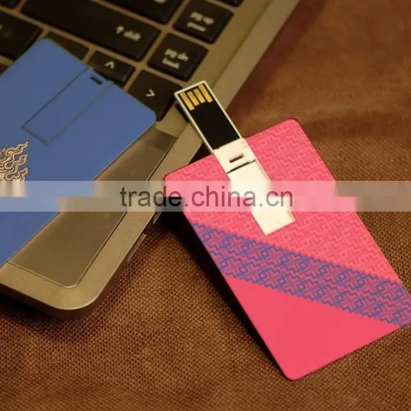 Double Printed Bulk Custom 8gb 16gb Credit Card Pen Drive Real Capacity photo-3