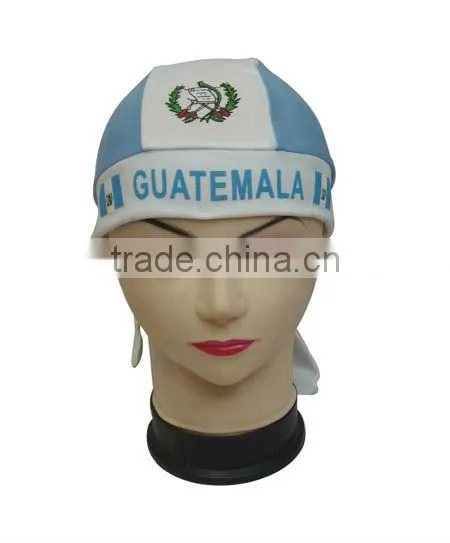 Souvenir Hat Sport Fans Different Country Flag Head Tie Scarf, Promotional Gife Cap,newest Hot Sell Head Tie Scarf
