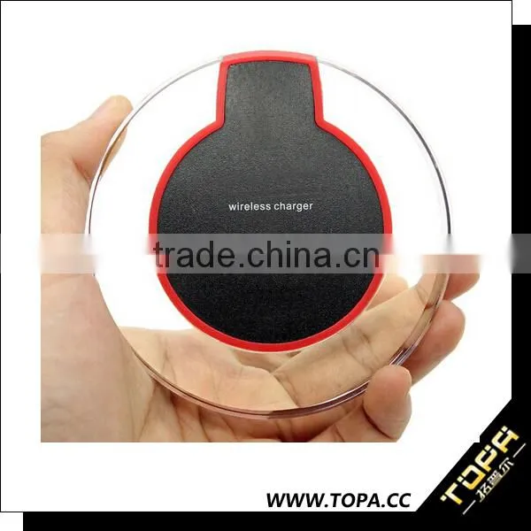 Golden Supplier High Efficiency Portable qi Wireless Charger for Samsung Galaxy S6 S5 Note 4