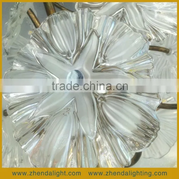 Large Villa Hotel Lobby Decorative Tree Shape Glass LED Light Pendant Chandelier photo-5