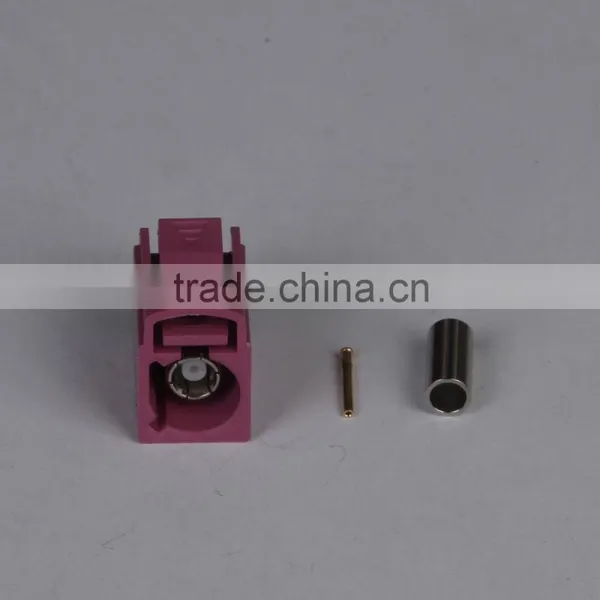 Mini Violet Fakra Female Crimp for RG174 Connector photo-3