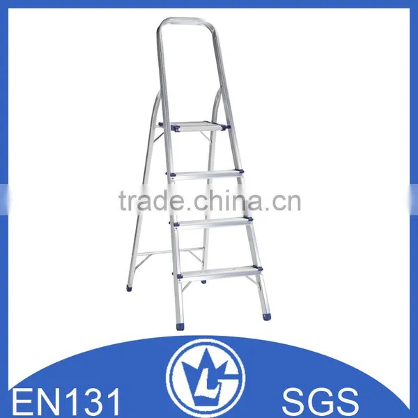 Portable Aluminium Ladder With Rubber Cover Step, Safety Handrail GS and EN131 Approval photo-4