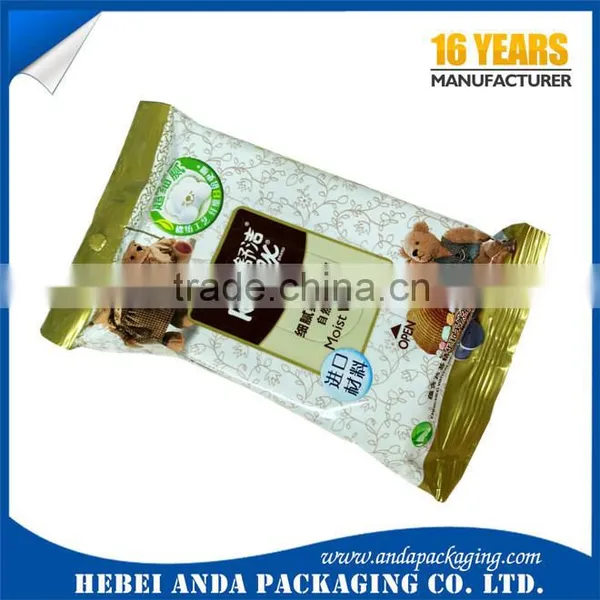 Printed Laminated Wet Tissue Plastic Bag Side Gusset /customized Wet Wipes Packaging Material Aluminum Foil Supplier's Choice photo-5