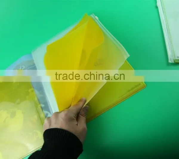 Multipage Folder With Zip Lock, Pvc Zip File Folder, Pvc Plastic Zipper Bag in a4 Size photo-3