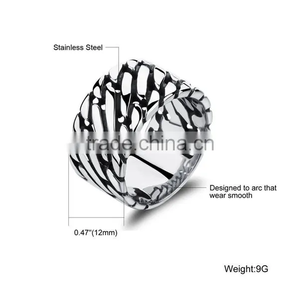Hot Sale Stainless Steel Jewellery in Stock Wholesale Gay Men Ring photo-6