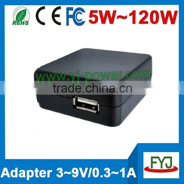 Fashionable 5v 0.5a Usb Power Adapter 230v With C8 Socket Input 100 ~ 240V photo-3